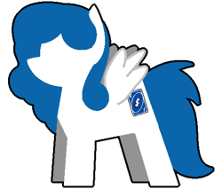 Size: 2485x2120 | Tagged: safe, artist:switcheroo, oc, oc only, oc:switcheroo, pegasus, pony, cutie mark, female, high res, mare, pegasus oc, playing card, simple background, solo, transparent background, uno, uno reverse card