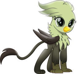 Size: 2178x2088 | Tagged: safe, artist:php178, derpibooru exclusive, gemma, griffon, g4, my little pony: the movie, the ending of the end, .svg available, female, folded wings, high res, inkscape, leonine tail, movie accurate, paws, shading, simple background, standing, svg, talons, transparent background, vector, wings