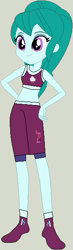 Size: 171x588 | Tagged: safe, artist:jadeharmony, cold forecast, equestria girls, g4, crossover, exeron fighters, exeron outfit, martial arts kids, solo