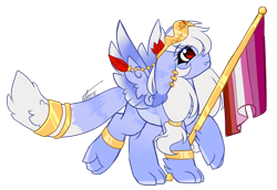 Size: 1446x992 | Tagged: safe, artist:inspiredpixels, oc, oc only, sphinx, pride ponies, simple background, solo, sphinx oc, transparent background