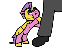 Size: 524x419 | Tagged: safe, artist:neuro, oc, oc only, oc:anon, earth pony, human, pony, armor, behaving like a cat, bipedal, bipedal leaning, blue eyes, earth pony oc, female, guardsmare, helmet, hoof shoes, leaning, mare, open mouth, ponybooru import, royal guard, simple background, transparent background