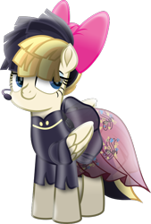 Size: 615x908 | Tagged: safe, artist:php178, derpibooru exclusive, songbird serenade, pegasus, pony, 28 pranks later, g4, my little pony: the movie, .svg available, artist, beautiful, blue eyes, bow, clothes, design, dress, eyeshadow, fashionista, female, folded wings, hair bow, hair over eyes, headset mic, heart, makeup, mare, microphone, movie accurate, moviefied, music notes, ponified, show moviefied, sia (singer), simple background, singer, skirt, smiling, standing, svg, transparent background, treble clef, vector, wing sleeves, wings