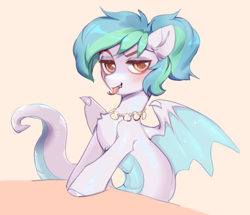 Size: 2200x1892 | Tagged: safe, artist:vensual99, oc, oc only, oc:biru, bat pony, lamia, original species, pony, snake, bat wings, looking at you, solo, wings