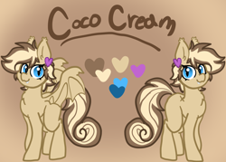 Size: 2394x1715 | Tagged: safe, artist:nootaz, oc, oc:coco cream, reference sheet