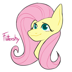 Size: 1000x1000 | Tagged: safe, artist:dymitre, fluttershy, pegasus, pony, g4, :3, bust, cute, daaaaaaaaaaaw, eyelashes, female, mare, shyabetes, simple background, smiling, solo, white background