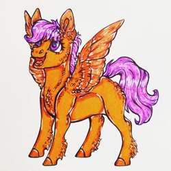 Size: 1080x1080 | Tagged: safe, artist:skior, scootaloo, pony, g4, solo, traditional art