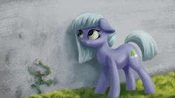 Size: 4000x2250 | Tagged: safe, artist:flusanix, limestone pie, earth pony, pony, g4, female, grass, high res, looking up, mare, solo