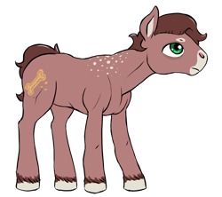 Size: 1212x1075 | Tagged: safe, artist:multiverseequine, derpibooru exclusive, oc, oc only, oc:spots, earth pony, pony, colored muzzle, daybreak island, earth pony oc, full body, male, simple background, solo, spots, transparent background, unshorn fetlocks