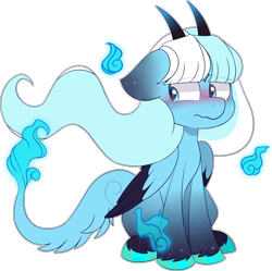 Size: 2798x2788 | Tagged: safe, artist:jetjetj, oc, oc only, oc:willow wisp, pegasus, pony, female, high res, horns, mare, simple background, solo, transparent background