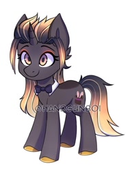 Size: 716x926 | Tagged: safe, artist:handgunboi, oc, pony, unicorn, commission, female, horn, unicorn oc