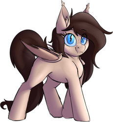 Size: 673x728 | Tagged: safe, artist:notetaker, oc, oc only, oc:melange, bat pony, pony, female, simple background, solo, transparent background