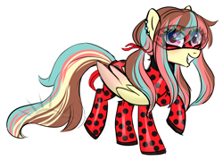 Size: 1762x1260 | Tagged: safe, artist:nekomellow, oc, oc only, oc:rose thorne, insect, ladybug, pony, simple background, solo, transparent background