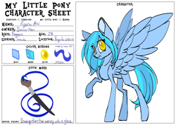 Size: 5000x3536 | Tagged: safe, artist:donnie-moon, oc, oc only, pegasus, pony, female, mare, paintbrush, pegasus oc, raised hoof, reference sheet, solo, wings