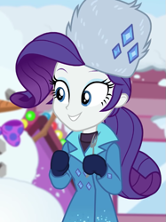 Size: 549x733 | Tagged: safe, screencap, rarity, equestria girls, equestria girls specials, g4, my little pony equestria girls: better together, my little pony equestria girls: holidays unwrapped, saving pinkie's pie, cropped, solo
