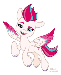 Size: 2000x2465 | Tagged: safe, artist:luckreza8, zipp storm, pegasus, pony, g5, .svg available, female, happy, high res, mare, simple background, transparent background, vector