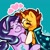 Size: 1000x1000 | Tagged: safe, artist:eyefeathers, starlight glimmer, sunburst, pony, unicorn, g4, blaze (coat marking), blushing, cloak, clothes, coat markings, facial markings, female, floating heart, glasses, heart, kissing, male, mare, ship:starburst, shipping, socks (coat markings), stallion, straight, sunburst's cloak, sunburst's glasses