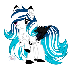 Size: 1024x1024 | Tagged: safe, artist:ziggyrocks6600, oc, oc only, oc:marie pixel, pegasus, pony, chest fluff, colored hooves, female, mare, raised hoof, simple background, smiling, solo, transparent background