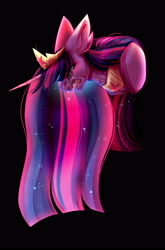 Size: 2442x3700 | Tagged: safe, artist:inspiredpixels, twilight sparkle, alicorn, pony, g4, the last problem, bust, crown, crying, depressed, depression, female, high res, immortality blues, jewelry, mare, older, older twilight, older twilight sparkle (alicorn), peytral, princess twilight 2.0, regalia, solo, twilight sparkle (alicorn), twilight will outlive her friends