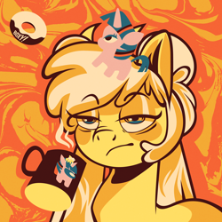 Size: 3024x3024 | Tagged: safe, artist:poxy_boxy, oc, earth pony, pony, commission, high res, mug, plushie