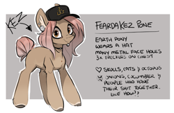 Size: 819x533 | Tagged: safe, artist:kez, oc, oc only, earth pony, pony, reference sheet, solo