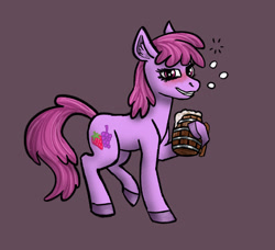 Size: 2197x2000 | Tagged: safe, artist:necromarecy, berry punch, berryshine, earth pony, pony, g4 mega collab, g4, alcohol, blushing, drunk, go home you're drunk, high res, mug, simple background, solo