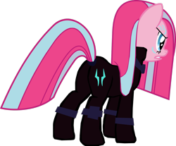 Size: 1280x1059 | Tagged: safe, artist:benpictures1, pinkie pie, earth pony, pony, comic:the storm kingdom, g4, my little pony: the movie, angry, bad end, balloonbutt, bodysuit, butt, clothes, command 6, commander pinkie diana pie, crystal of light, female, goggles, inkscape, mare, pinkamena diane pie, plot, solo, vector