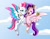 Size: 3300x2550 | Tagged: safe, artist:alinabr00k, pipp petals, zipp storm, pegasus, pony, g5, my little pony: a new generation, adorapipp, adorazipp, alternate design, cloud, cute, day, duo, duo female, eyebrows, female, flying, heart, high res, hoof heart, hoof on neck, jewelry, looking at you, mare, one eye closed, open mouth, open smile, outdoors, raised hoof, regalia, royal sisters (g5), siblings, sisters, sky, smiling, spread wings, underhoof, unshorn fetlocks, wings, wink