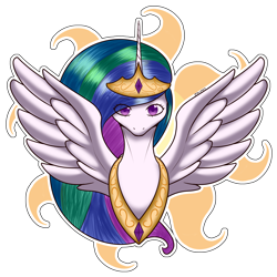 Size: 2160x2160 | Tagged: safe, artist:darmetyt, princess celestia, alicorn, pony, g4, high res, simple background, solo, transparent background