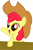 Size: 2652x3987 | Tagged: safe, artist:irisiter, apple bloom, earth pony, pony, g4, my little pony: friendship is magic, the last roundup, cowboy hat, female, filly, hat, high res, open mouth, open smile, raised hoof, simple background, smiling, solo, transparent background, vector