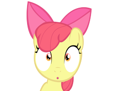 Size: 5000x3750 | Tagged: safe, artist:supermanxdlolol, apple bloom, earth pony, pony, g4, :o, female, filly, open mouth, simple background, solo, transparent background, vector