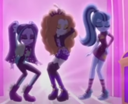 Size: 500x408 | Tagged: safe, screencap, adagio dazzle, aria blaze, sonata dusk, equestria girls, find the magic, g4, my little pony equestria girls: better together, converse, cropped, shoes, the dazzlings