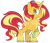 Size: 1280x1100 | Tagged: safe, artist:rohans-ponies, sunset shimmer, pony, unicorn, g4, chest fluff, deviantart watermark, female, looking at you, mare, obtrusive watermark, raised hoof, simple background, smiling, solo, transparent background, unshorn fetlocks, watermark