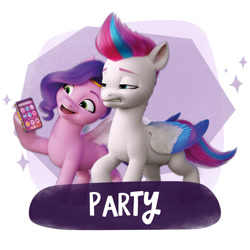 Size: 1500x1500 | Tagged: safe, pipp petals, zipp storm, pegasus, pony, g5, my little pony: a new generation, official, adorapipp, adorazipp, amazon.com, cellphone, cringing, cute, discord (program), duo, facebook, faic, female, mare, meta, phone, royal sisters (g5), selfie, siblings, simple background, sisters, smartphone, text, twitter, white background, youtube, zipp storm is not amused