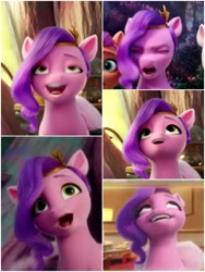 Size: 1500x1999 | Tagged: safe, edit, edited screencap, screencap, pipp petals, sunny starscout, earth pony, pegasus, pony, g5, my little pony: a new generation, spoiler:my little pony: a new generation, 3d, duo, duo female, eyes closed, faic, female, frown, mare, montage, open mouth, open smile, out of context, pipp petals is best facemaker, smiling, solo focus, volumetric mouth