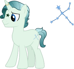 Size: 1390x1288 | Tagged: safe, artist:littlejurnalina, oc, oc only, pony, unicorn, blue eyes, cutie mark, horn, horn ring, male, ring, simple background, solo, stallion, transparent background, unicorn oc