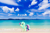 Size: 2048x1365 | Tagged: safe, artist:mixermike622, artist:mlplover94, bon bon, lyra heartstrings, sweetie drops, earth pony, pony, unicorn, g4, beach, cheek kiss, female, irl, japan, kissing, lesbian, mare, okinawa, photo, ponies in real life, ship:lyrabon, shipping, smooch