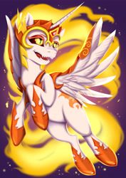 Size: 6300x8910 | Tagged: safe, artist:ottava, daybreaker, alicorn, pony, g4, eyes open, female, horn, jewelry, mare, necklace, solo, wings