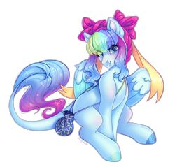 Size: 1848x1766 | Tagged: safe, artist:shady-bush, oc, oc only, pegasus, pony, bag, female, mare, simple background, solo, transparent background