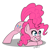 Size: 1000x1000 | Tagged: safe, artist:empyu, pinkie pie, earth pony, pony, g4, face down ass up, jack-o challenge, meme, simple background, solo, white background