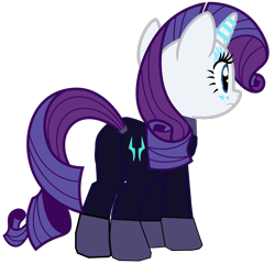 Size: 1280x1229 | Tagged: safe, artist:benpictures1, rarity, pony, unicorn, comic:the storm kingdom, g4, my little pony: the movie, bad end, bodysuit, butt, clothes, command 6, commander rarity, crystal of light, female, inkscape, mare, plot, rearity, simple background, solo, transparent background, vector