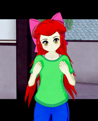Size: 798x981 | Tagged: artist needed, source needed, safe, apple bloom, human, g4, 3d, humanized, koikatsu, solo