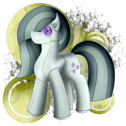 Size: 1330x1330 | Tagged: safe, artist:thebenalpha, marble pie, earth pony, pony, g4, button eyes, female, mare, plushie, plushification, simple background, solo, transparent background