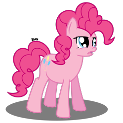 Size: 2330x2335 | Tagged: safe, artist:banquo0, pinkie pie, earth pony, pony, g4, female, high res, open mouth, simple background, solo, transparent background