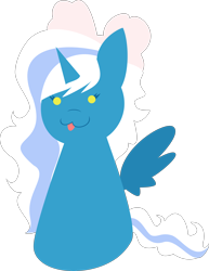 Size: 3306x4277 | Tagged: safe, artist:sailzvoilez, artist:samsailz, oc, oc:fleurbelle, alicorn, pony, :p, adorabelle, alicorn oc, bow, commission, cute, female, hair bow, horn, lineless, mare, ocbetes, simple background, tongue out, transparent background, wings, ych result