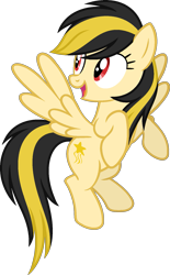 Size: 1043x1679 | Tagged: safe, artist:pegasski, oc, oc only, oc:shooting star, pegasus, pony, g4, female, flying, happy, looking back, mare, red eyes, simple background, solo, spread wings, transparent background, wings