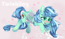 Size: 1800x1080 | Tagged: safe, artist:twinkling, oc, oc only, oc:snowfall night, pegasus, pony, blushing, cute, eyes open, solo, wings