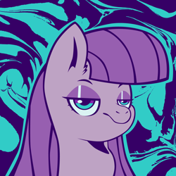 Size: 4200x4200 | Tagged: safe, artist:poxy_boxy, part of a set, maud pie, earth pony, pony, g4, abstract background, absurd resolution, bust, solo