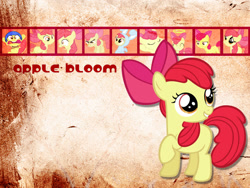 Size: 1032x774 | Tagged: safe, artist:phasingirl, apple bloom, earth pony, pony, g4, animal costume, bunny costume, clothes, costume, female, filly, halo, helmet, solo, wallpaper