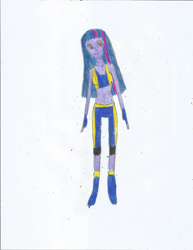 Size: 1700x2200 | Tagged: safe, artist:justinandrew1984, twilight sparkle, equestria girls, g4, martial arts kids, solo, traditional art, wondercolts