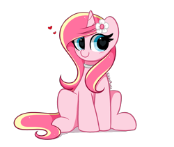 Size: 4271x3609 | Tagged: safe, artist:kittyrosie, oc, oc only, oc:rosa flame, pony, unicorn, cute, heart, heart eyes, ocbetes, simple background, solo, transparent background, wingding eyes